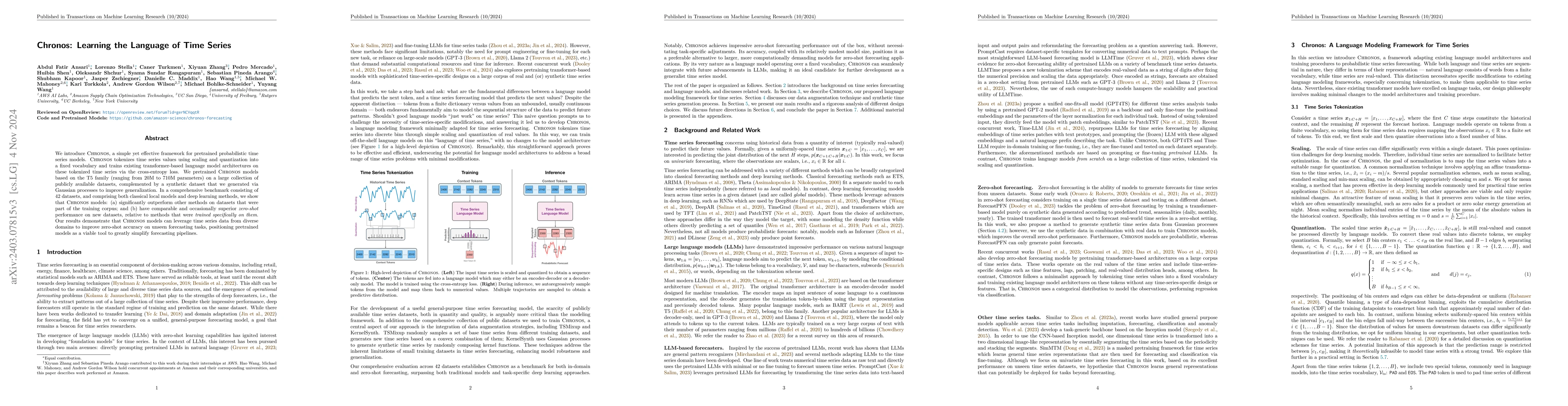 Thumbnail for Chronos: Learning the Language of Time Series