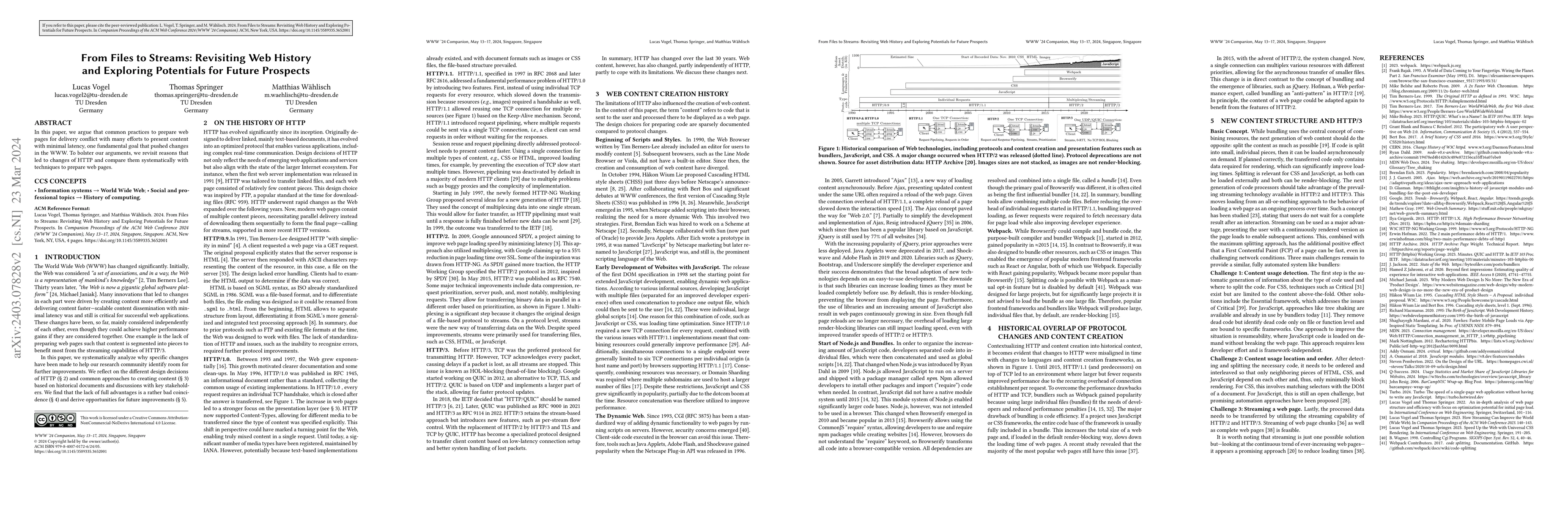 Thumbnail for From Files to Streams: Revisiting Web History and Exploring Potentials
  for Future Prospects