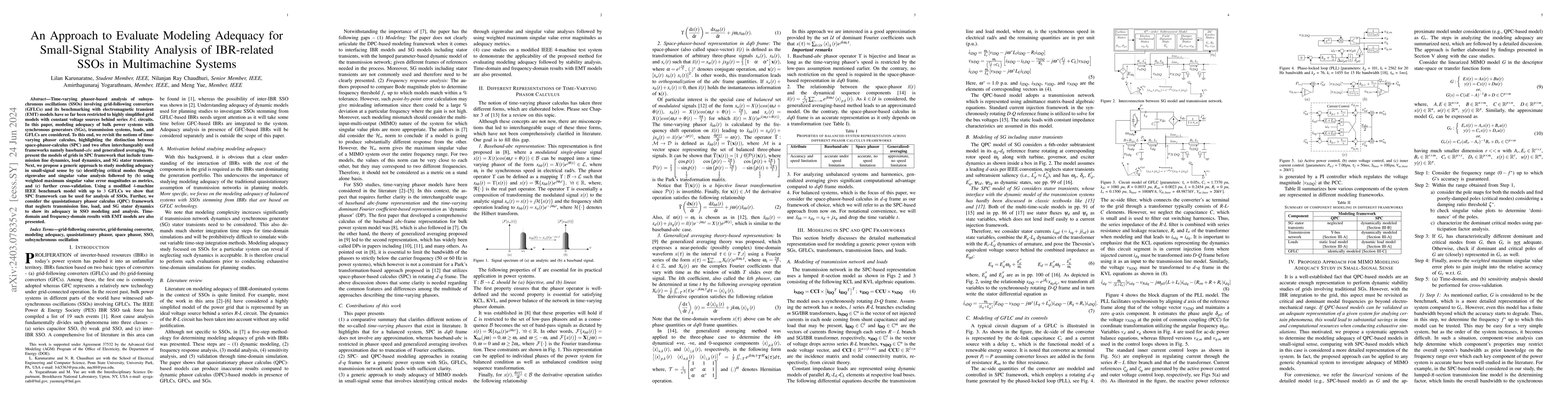 Thumbnail for An Approach to Evaluate Modeling Adequacy for Small-Signal Stability
  Analysis of IBR-related SSOs in Multimachine Systems