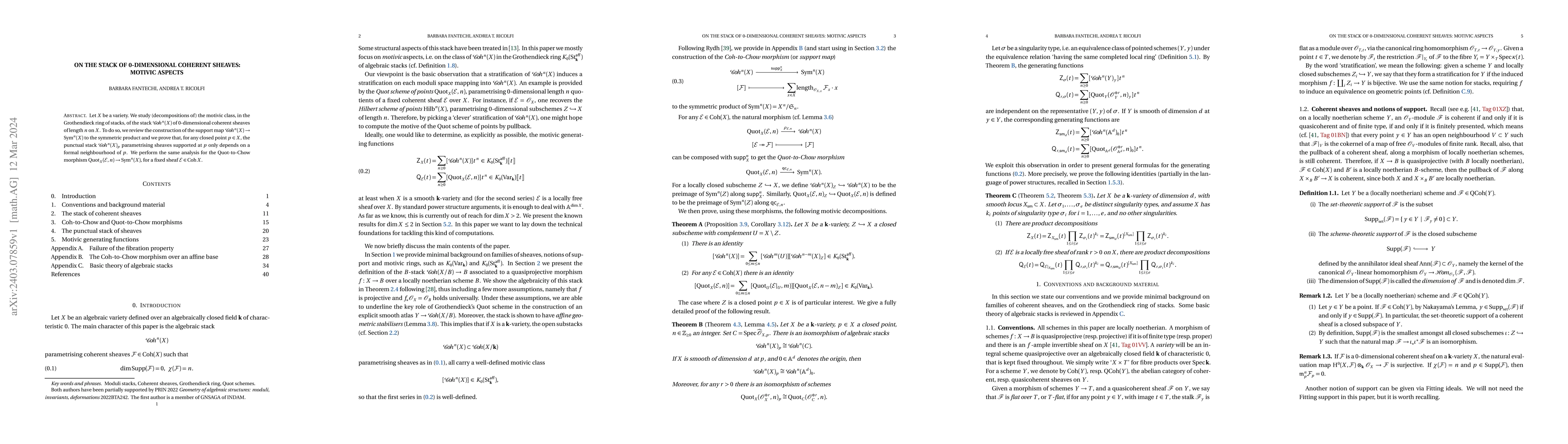 Thumbnail for On the stack of 0-dimensional coherent sheaves: motivic aspects