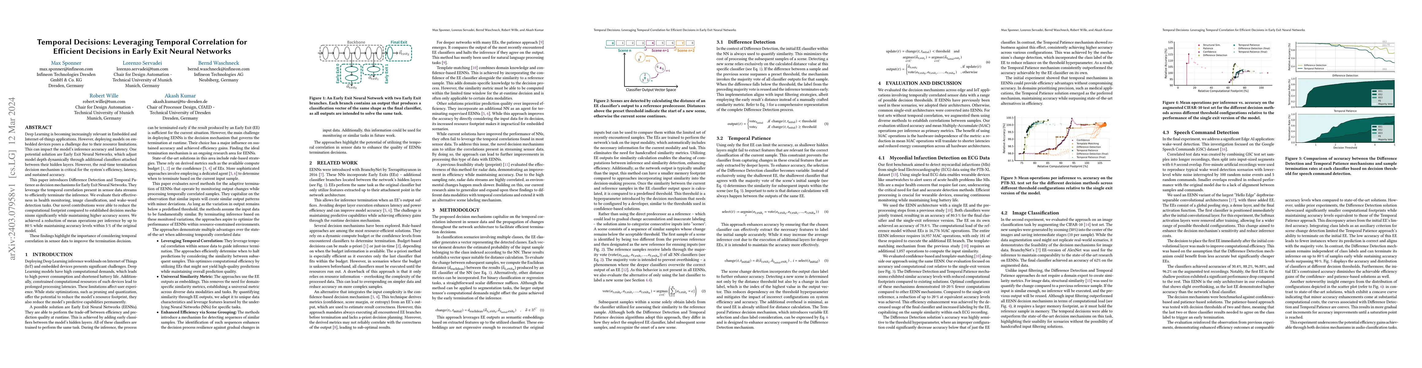 Thumbnail for Temporal Decisions: Leveraging Temporal Correlation for Efficient
  Decisions in Early Exit Neural Networks