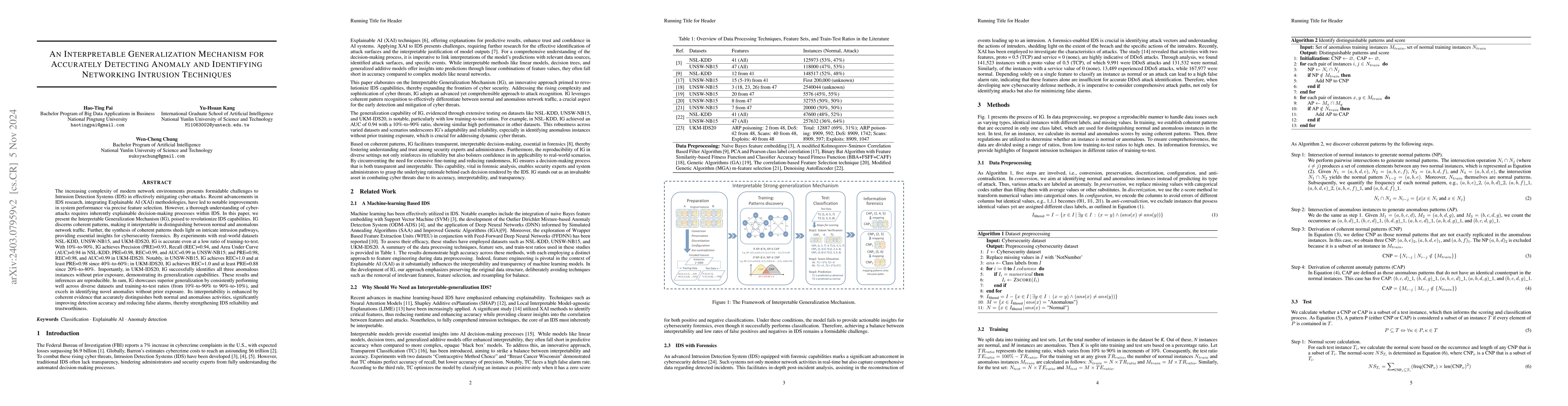 Thumbnail for An Interpretable Generalization Mechanism for Accurately Detecting
  Anomaly and Identifying Networking Intrusion Techniques
