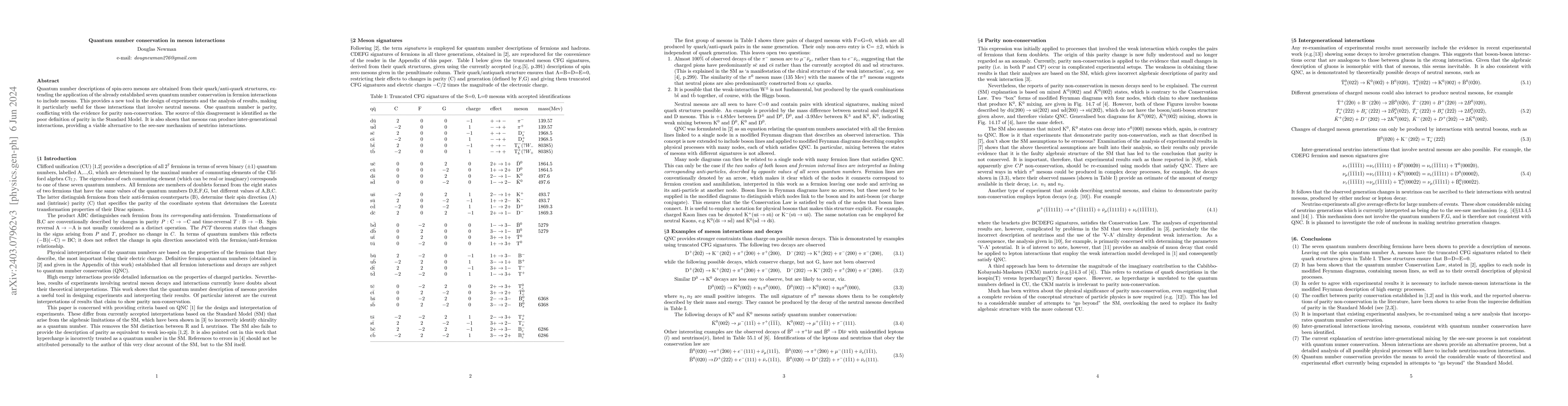Thumbnail for Quantum number conservation in meson interactions