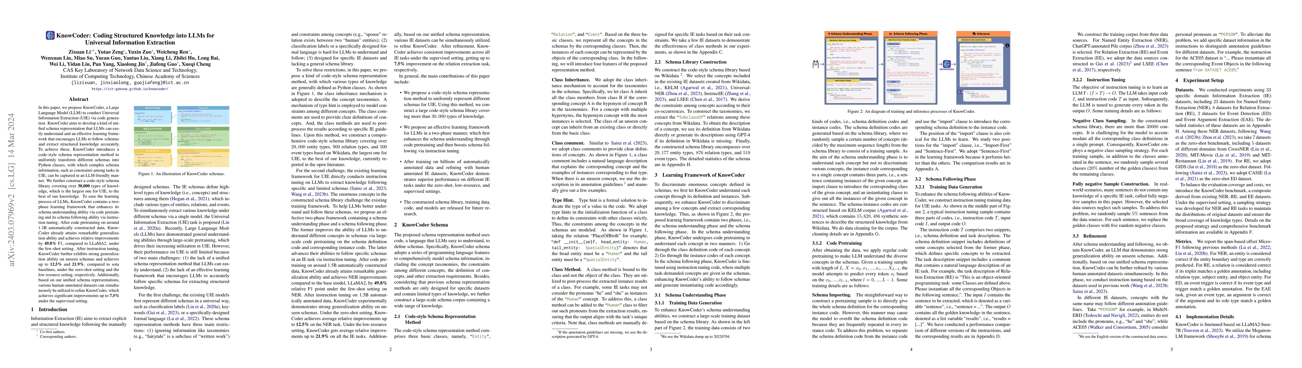 Thumbnail for KnowCoder: Coding Structured Knowledge into LLMs for Universal
  Information Extraction