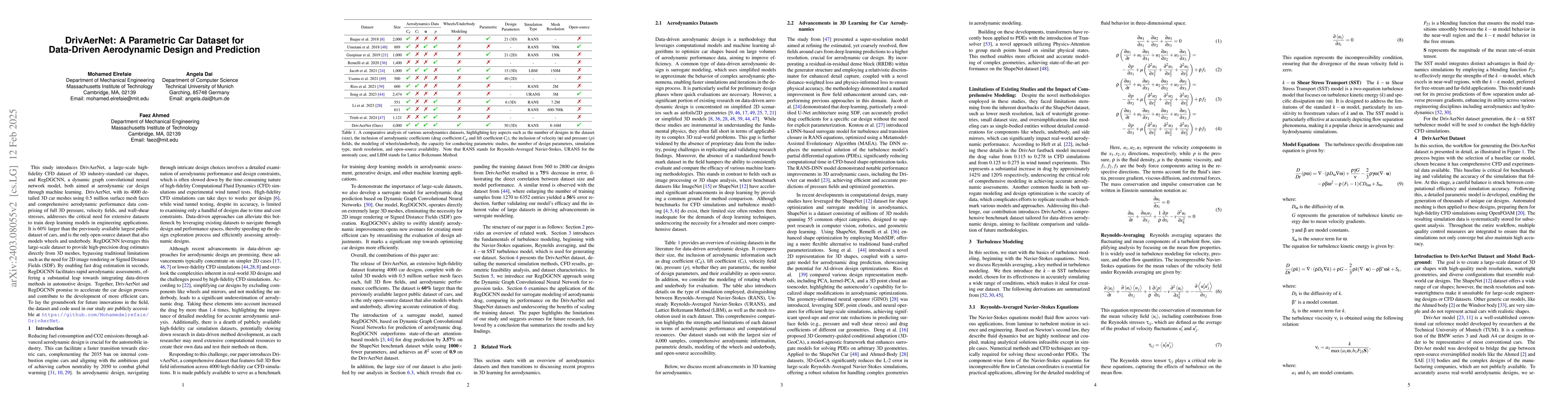 Thumbnail for DrivAerNet: A Parametric Car Dataset for Data-Driven Aerodynamic Design
  and Graph-Based Drag Prediction