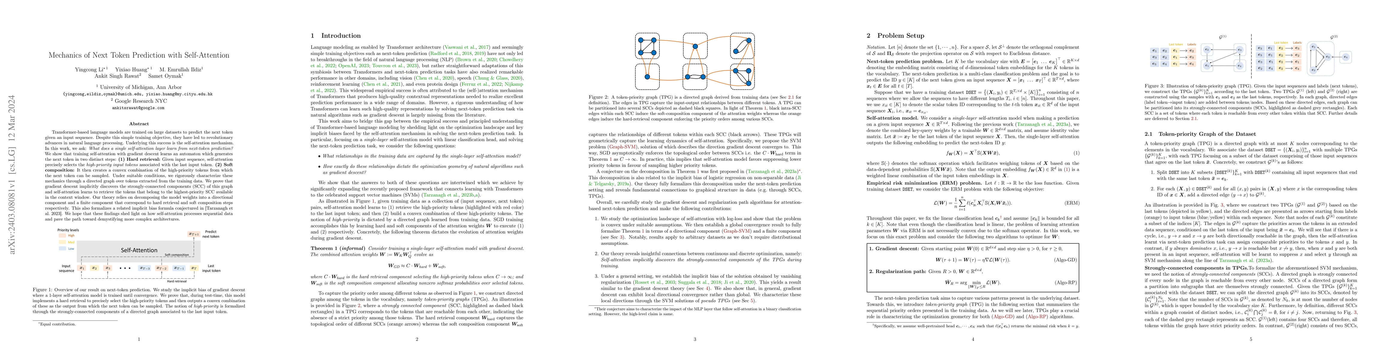 Thumbnail for Mechanics of Next Token Prediction with Self-Attention
