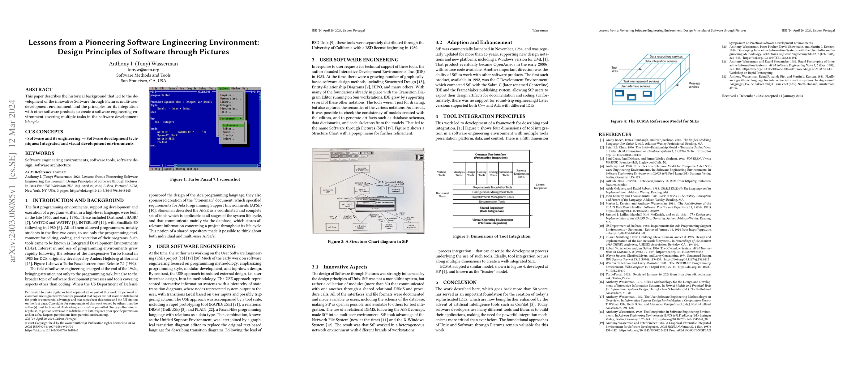 Thumbnail for Lessons from a Pioneering Software Engineering Environment: Design
  Principles of Software through Pictures