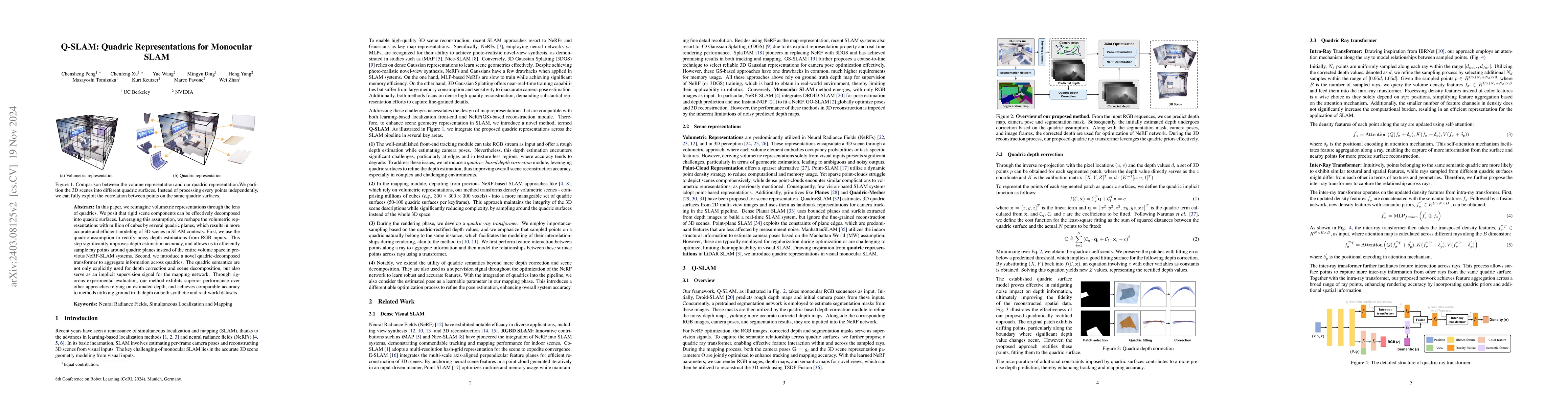 Thumbnail for Q-SLAM: Quadric Representations for Monocular SLAM