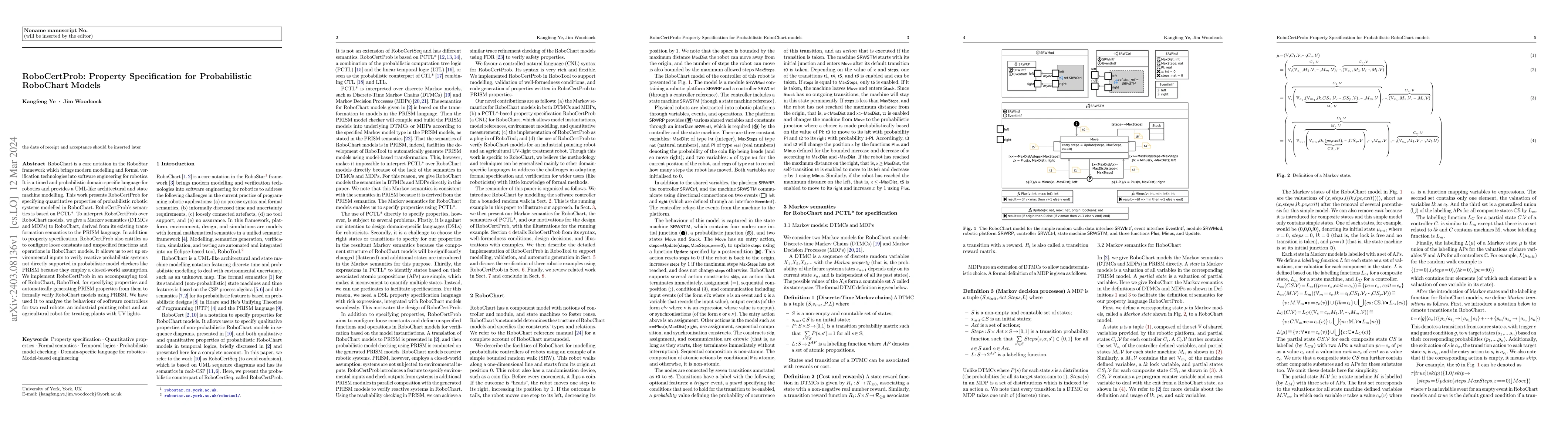 Thumbnail for RoboCertProb: Property Specification for Probabilistic RoboChart Models