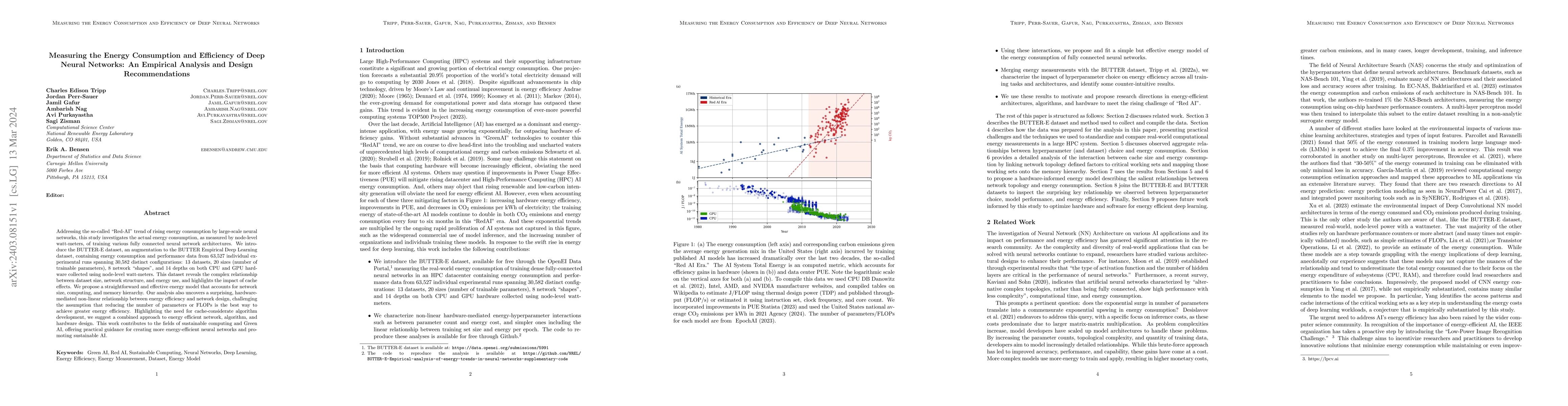 Thumbnail for Measuring the Energy Consumption and Efficiency of Deep Neural Networks:
  An Empirical Analysis and Design Recommendations