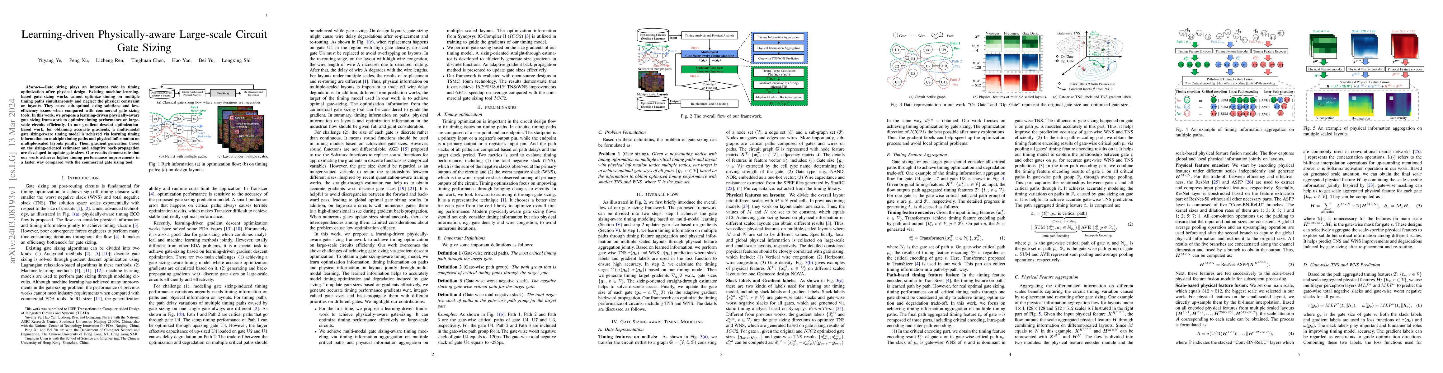 Thumbnail for Learning-driven Physically-aware Large-scale Circuit Gate Sizing