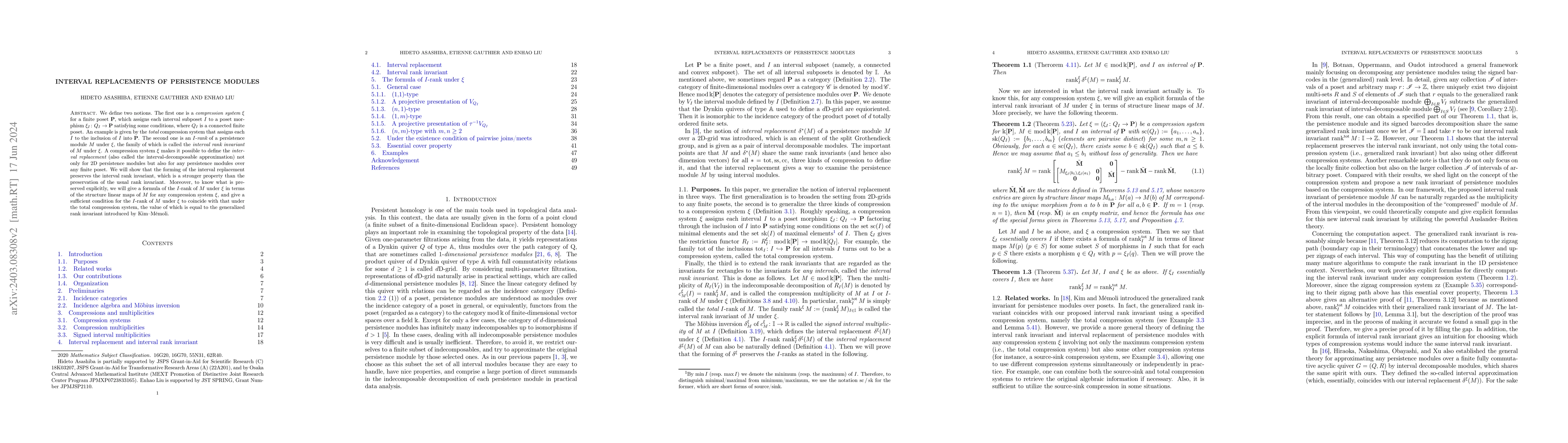 Thumbnail for Interval Replacements of Persistence Modules