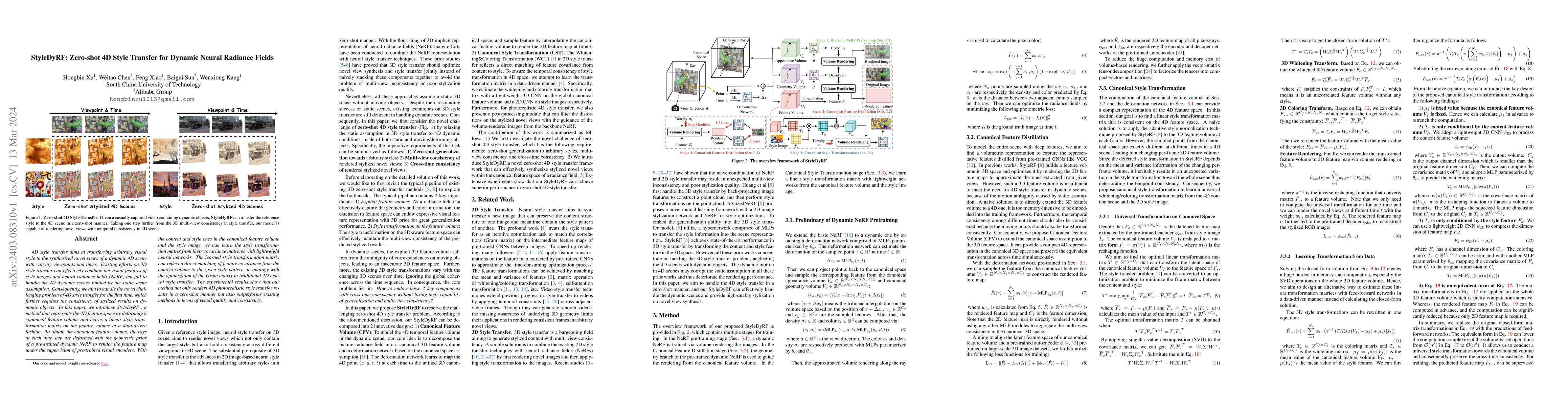 Thumbnail for StyleDyRF: Zero-shot 4D Style Transfer for Dynamic Neural Radiance
  Fields
