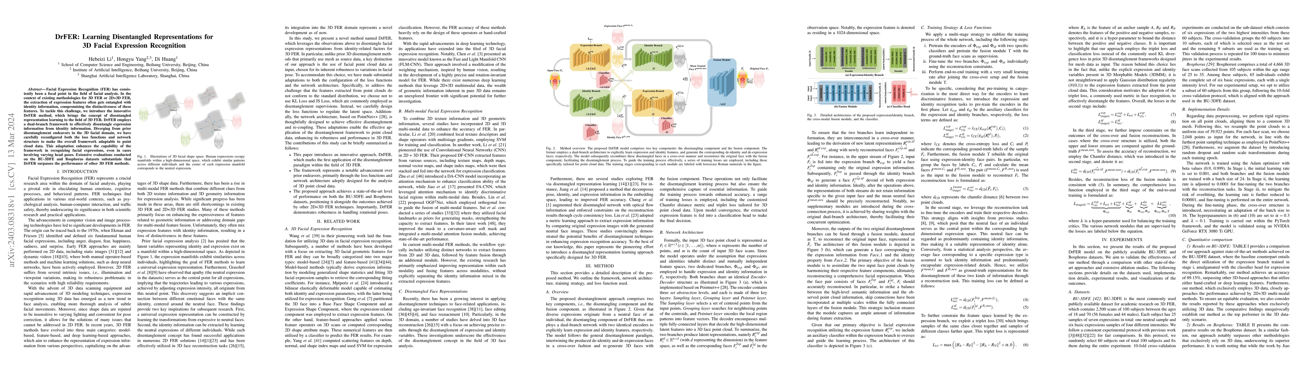 Thumbnail for DrFER: Learning Disentangled Representations for 3D Facial Expression
  Recognition