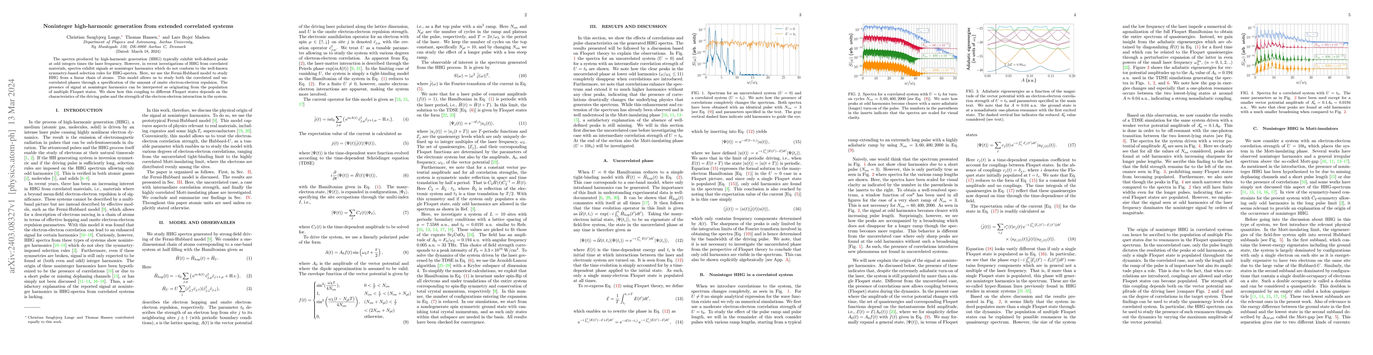 Thumbnail for Noninteger high-harmonic generation from extended correlated systems