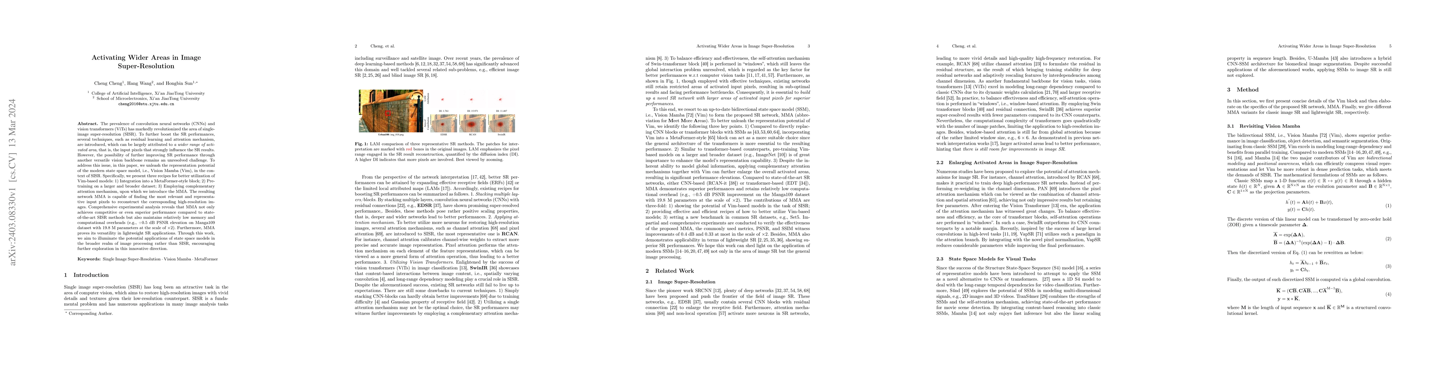 Thumbnail for Activating Wider Areas in Image Super-Resolution