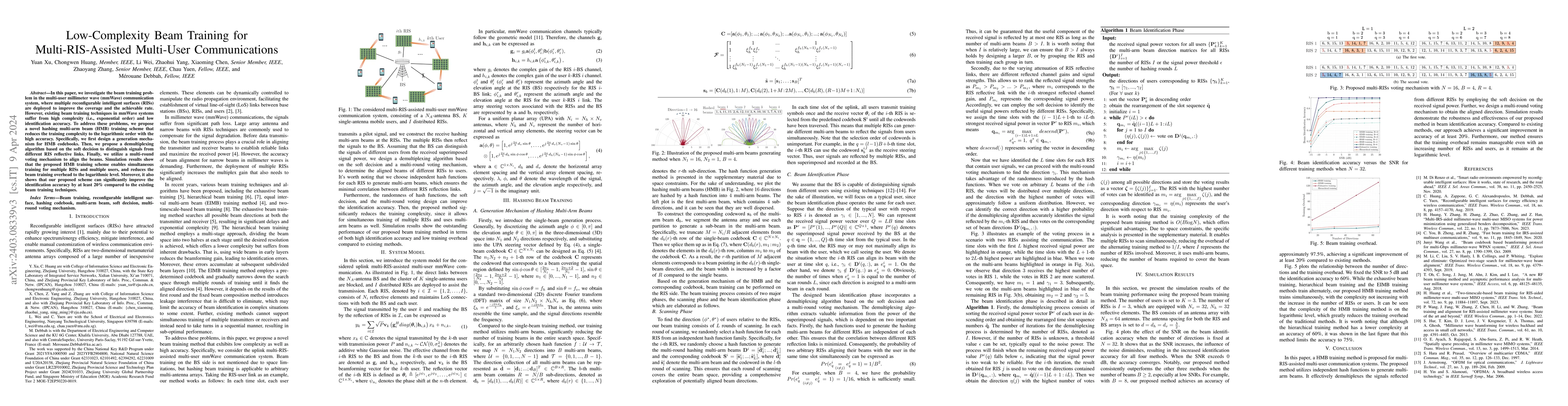 Thumbnail for Low-Complexity Beam Training for Multi-RIS-Assisted Multi-User
  Communications
