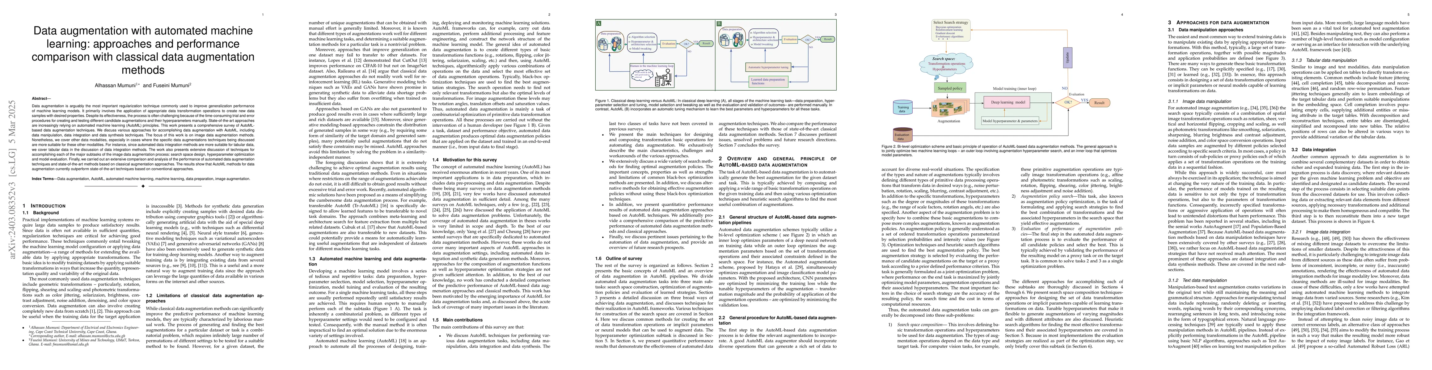 Thumbnail for Data augmentation with automated machine learning: approaches and
  performance comparison with classical data augmentation methods