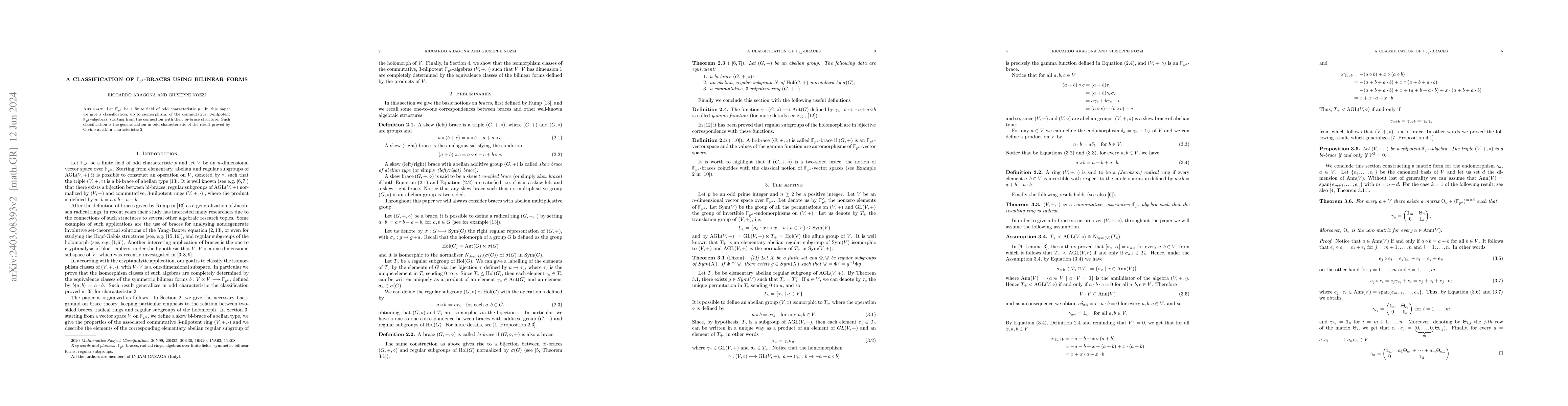 Thumbnail for A classification of $\mathbb{F}_{p^k}$-braces using bilinear forms