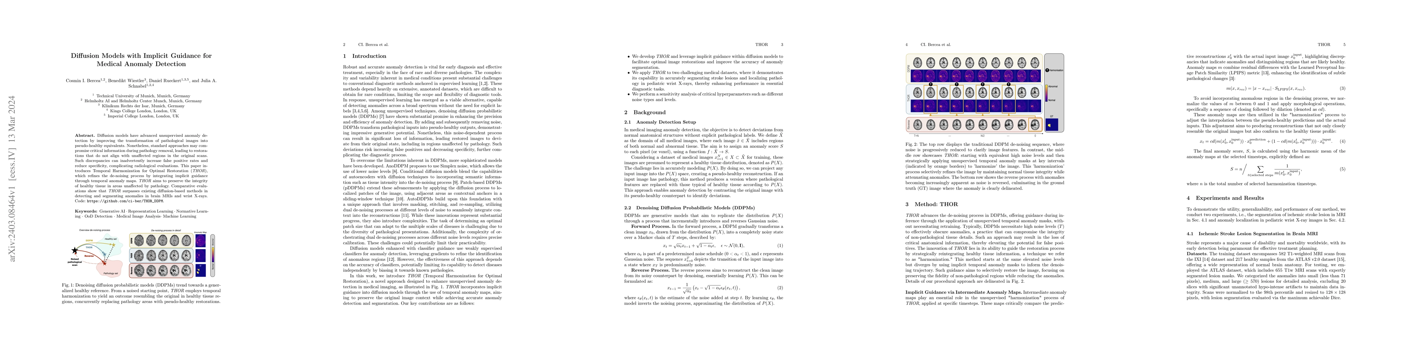 Thumbnail for Diffusion Models with Implicit Guidance for Medical Anomaly Detection