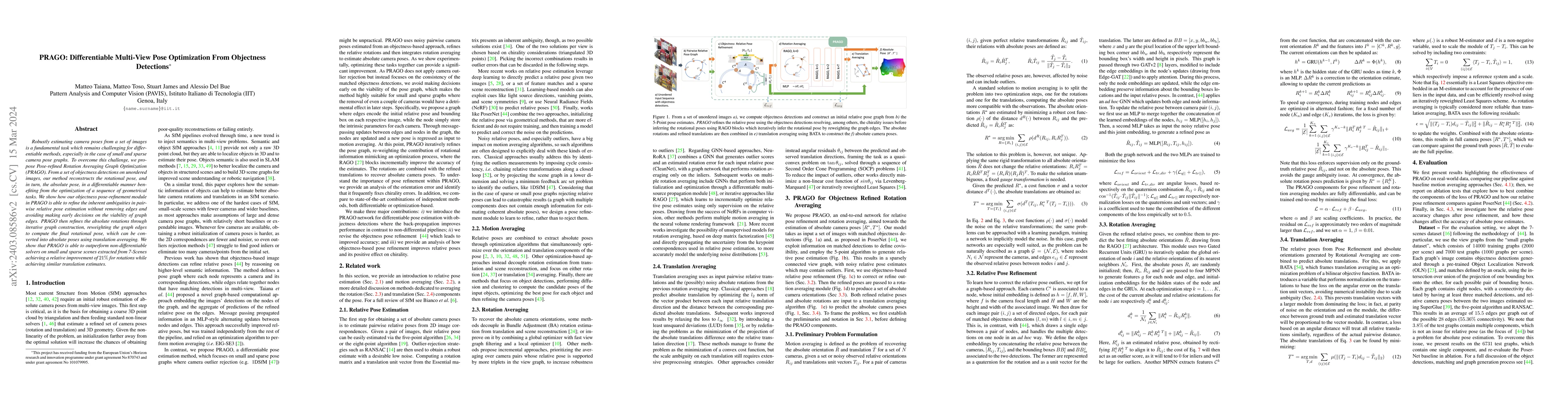 Thumbnail for PRAGO: Differentiable Multi-View Pose Optimization From Objectness
  Detections