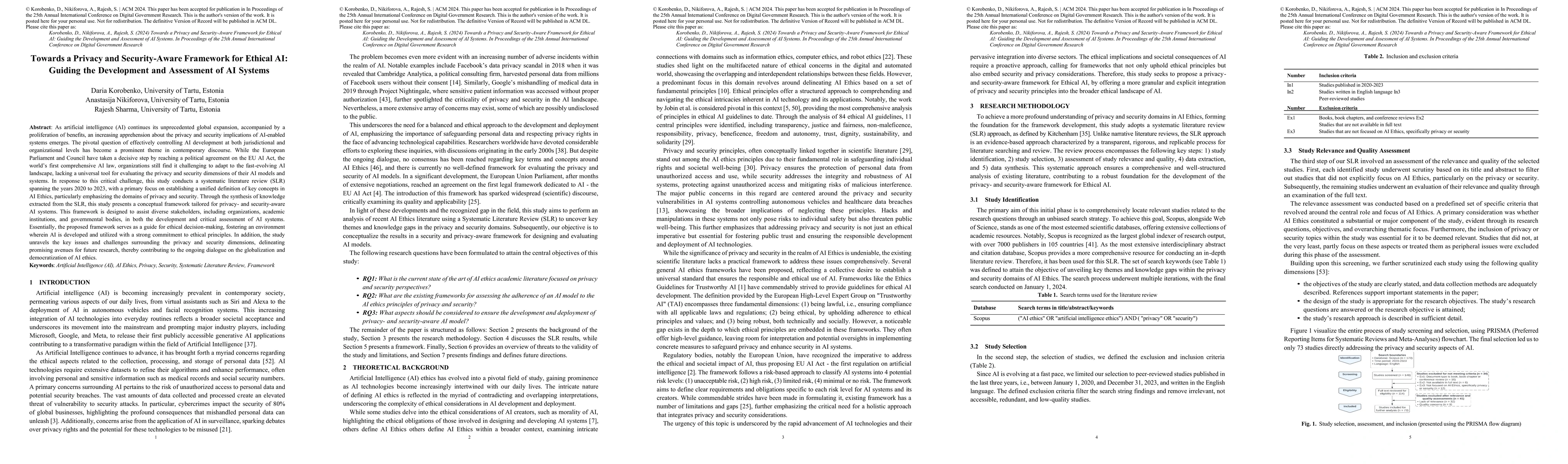 Thumbnail for Towards a Privacy and Security-Aware Framework for Ethical AI: Guiding
  the Development and Assessment of AI Systems