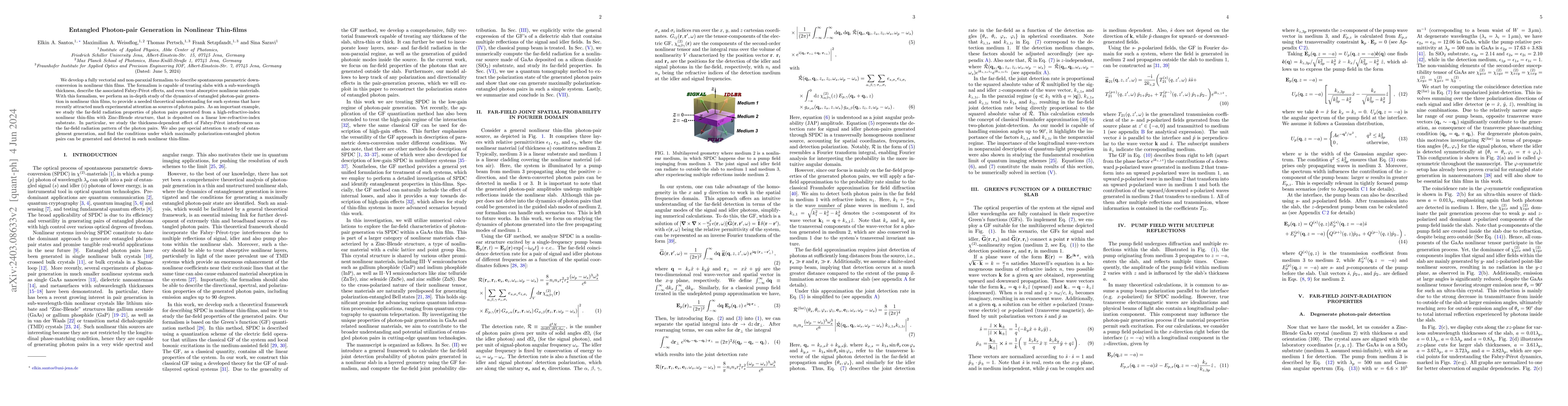 Thumbnail for Entangled Photon-pair Generation in Nonlinear Thin-films