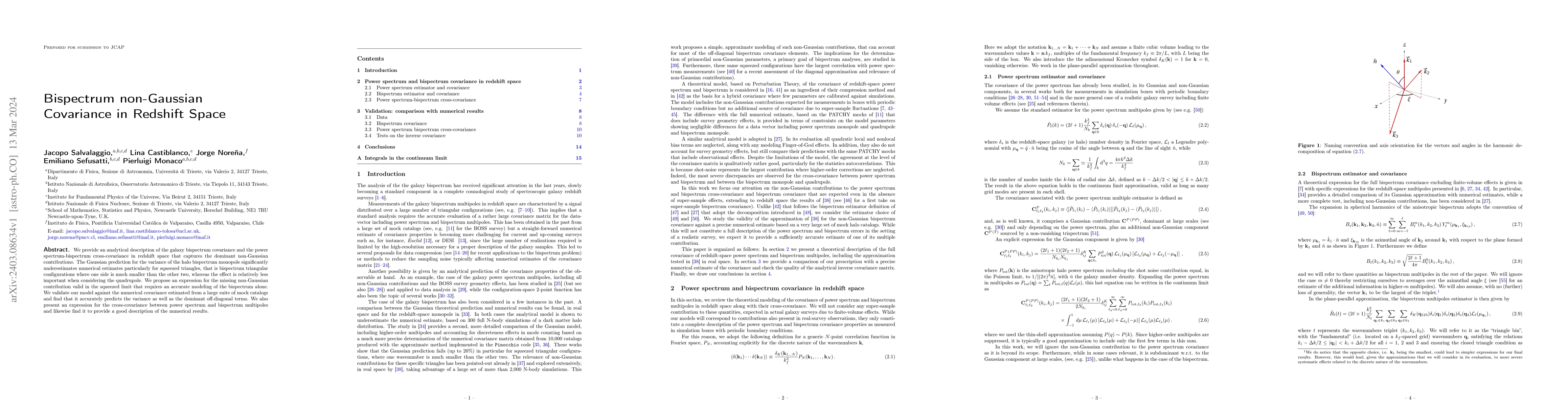 Thumbnail for Bispectrum non-Gaussian Covariance in Redshift Space