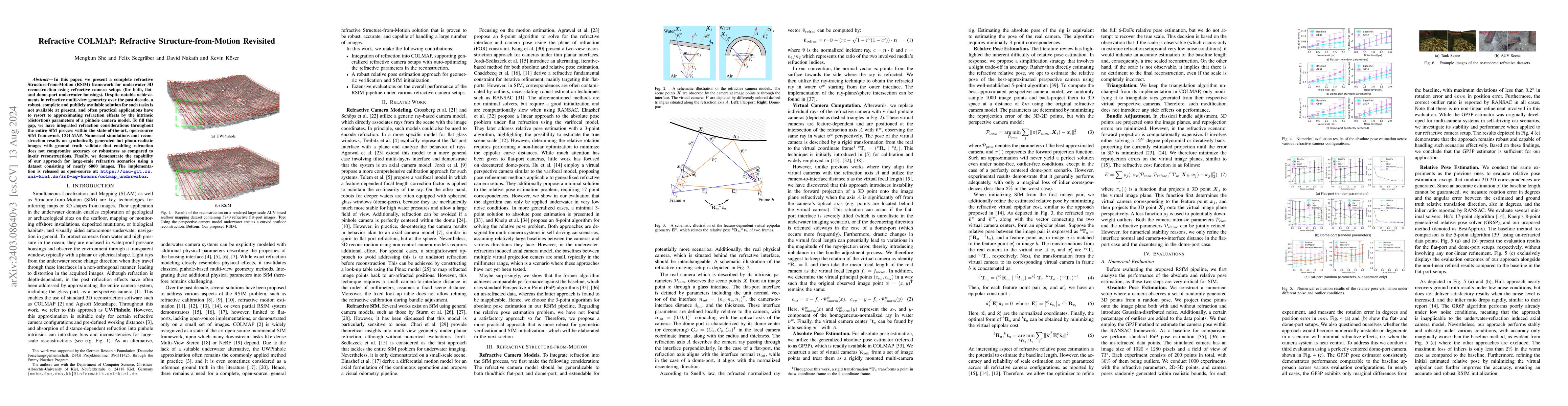 Thumbnail for Refractive COLMAP: Refractive Structure-from-Motion Revisited