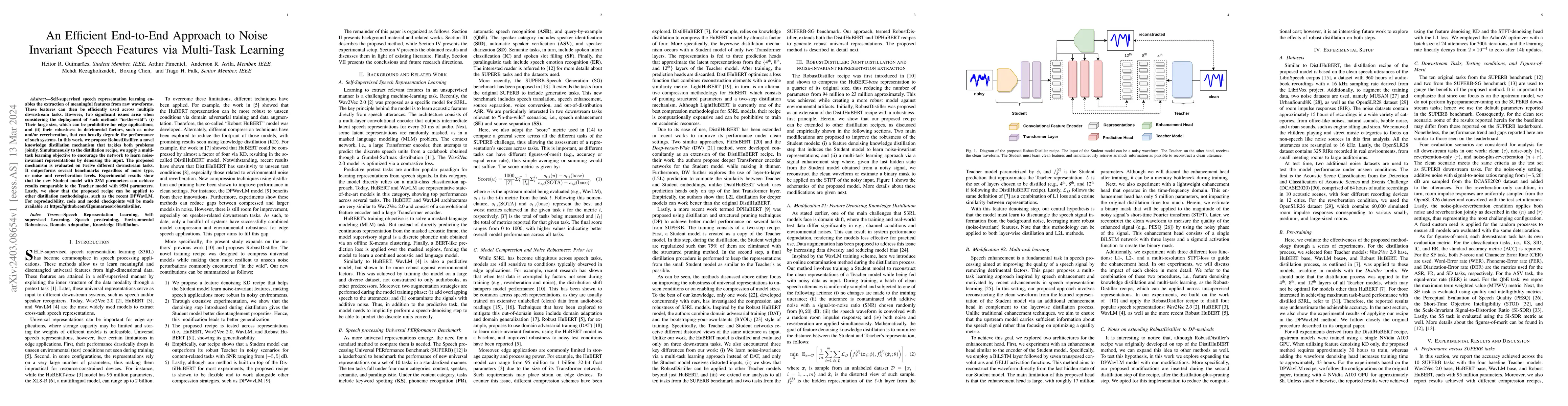 Thumbnail for An Efficient End-to-End Approach to Noise Invariant Speech Features via
  Multi-Task Learning