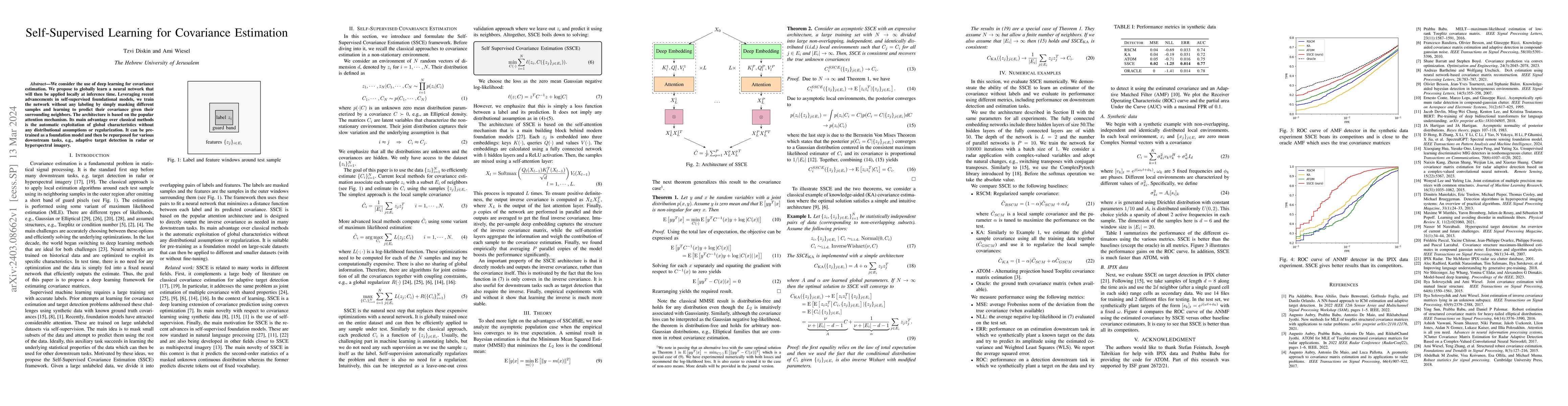Thumbnail for Self-Supervised Learning for Covariance Estimation