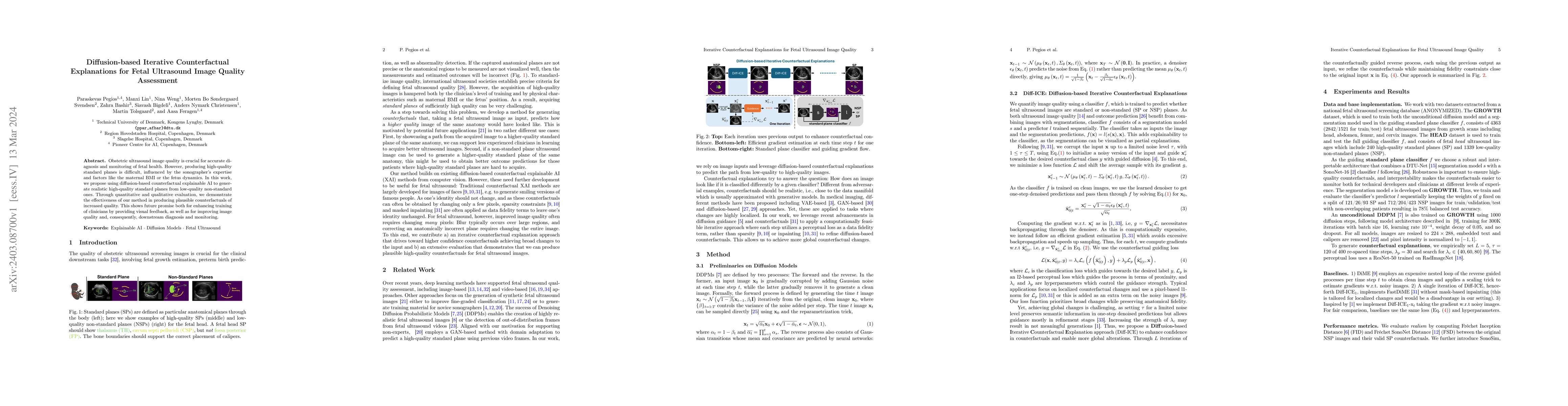 Thumbnail for Diffusion-based Iterative Counterfactual Explanations for Fetal
  Ultrasound Image Quality Assessment