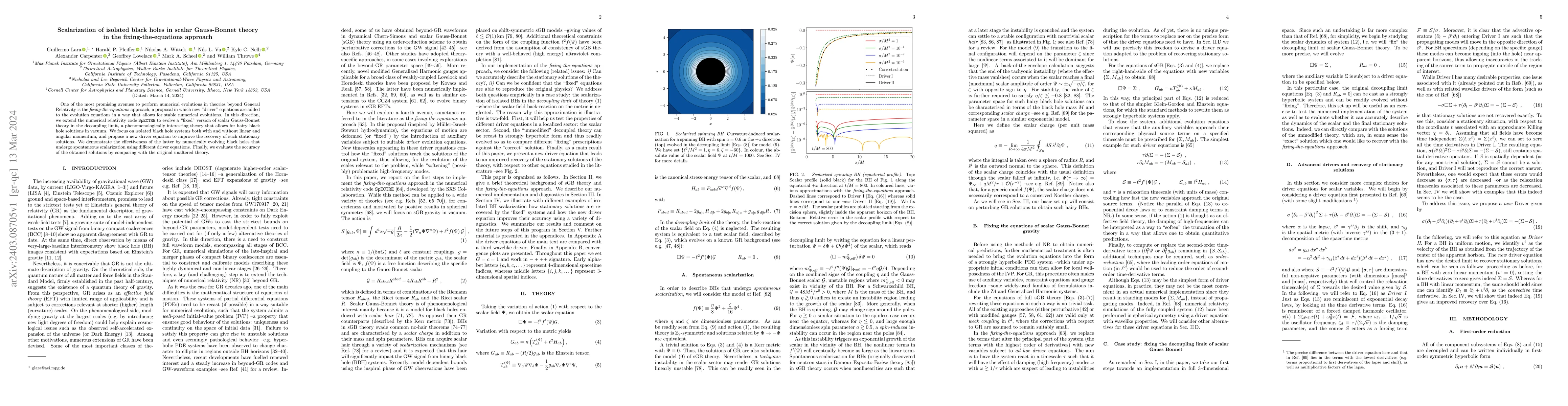Thumbnail for Scalarization of isolated black holes in scalar Gauss-Bonnet theory in
  the fixing-the-equations approach