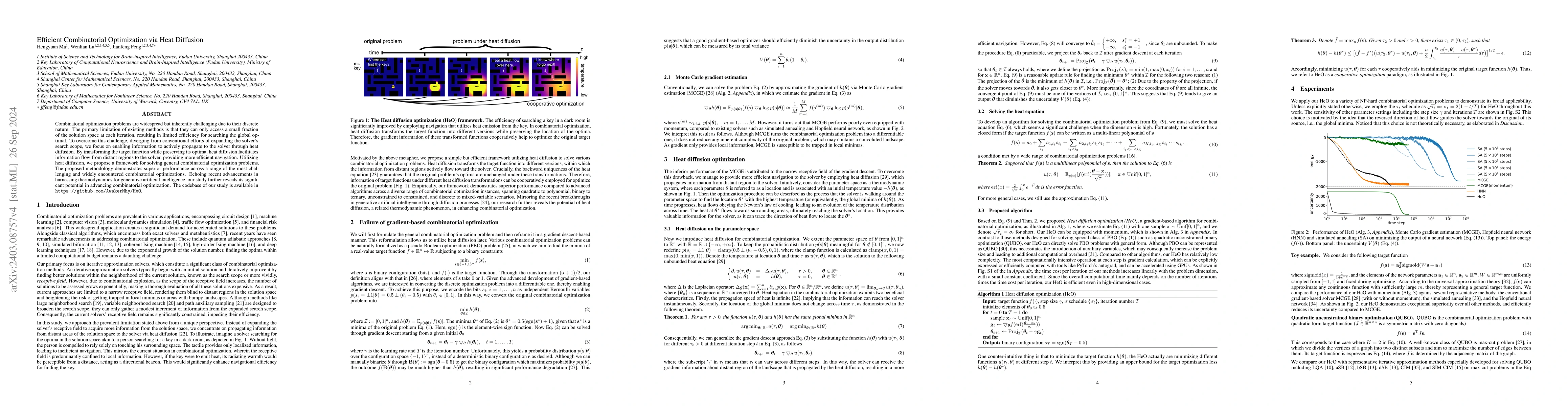 Thumbnail for Efficient Combinatorial Optimization via Heat Diffusion