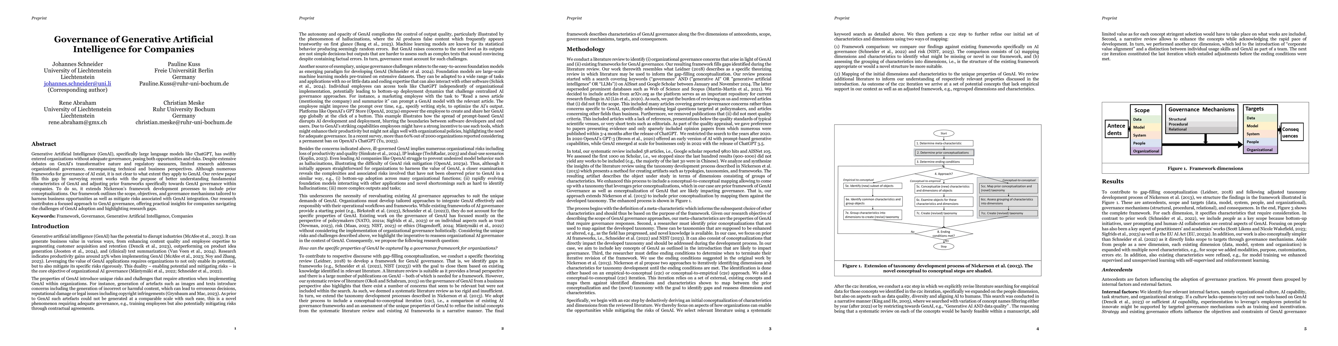 Thumbnail for Governance of Generative Artificial Intelligence for Companies