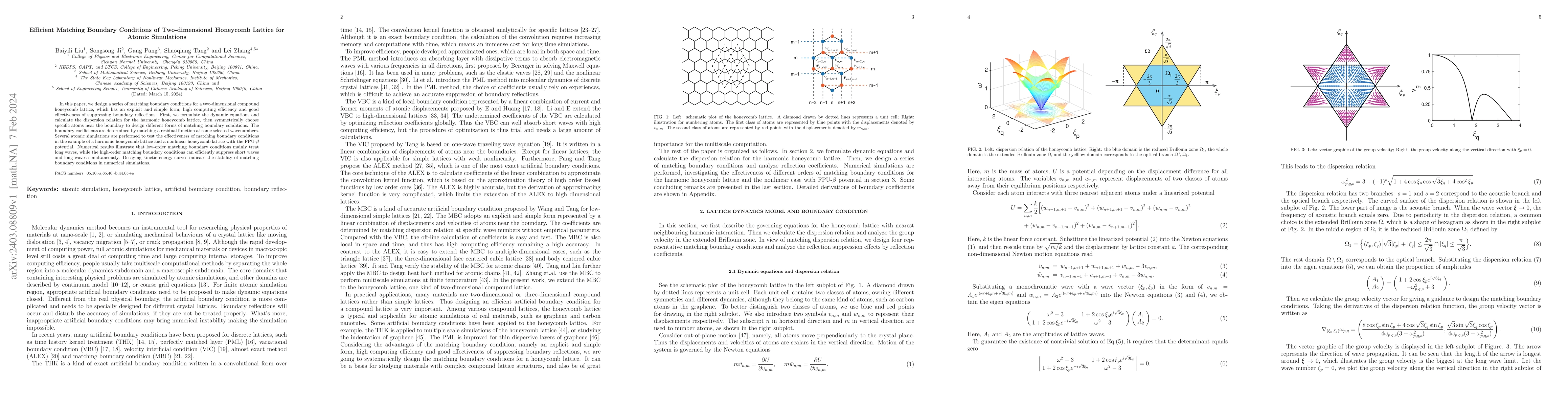 Thumbnail for Efficient Matching Boundary Conditions of Two-dimensional Honeycomb
  Lattice for Atomic Simulations