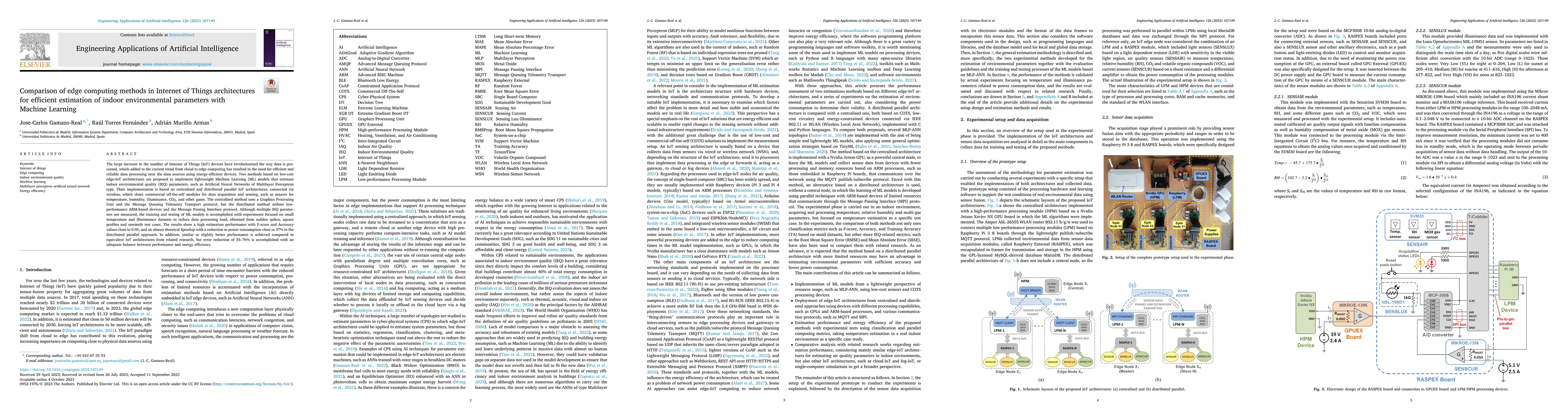 Thumbnail for Comparison of edge computing methods in Internet of Things architectures
  for efficient estimation of indoor environmental parameters with Machine
  Learning