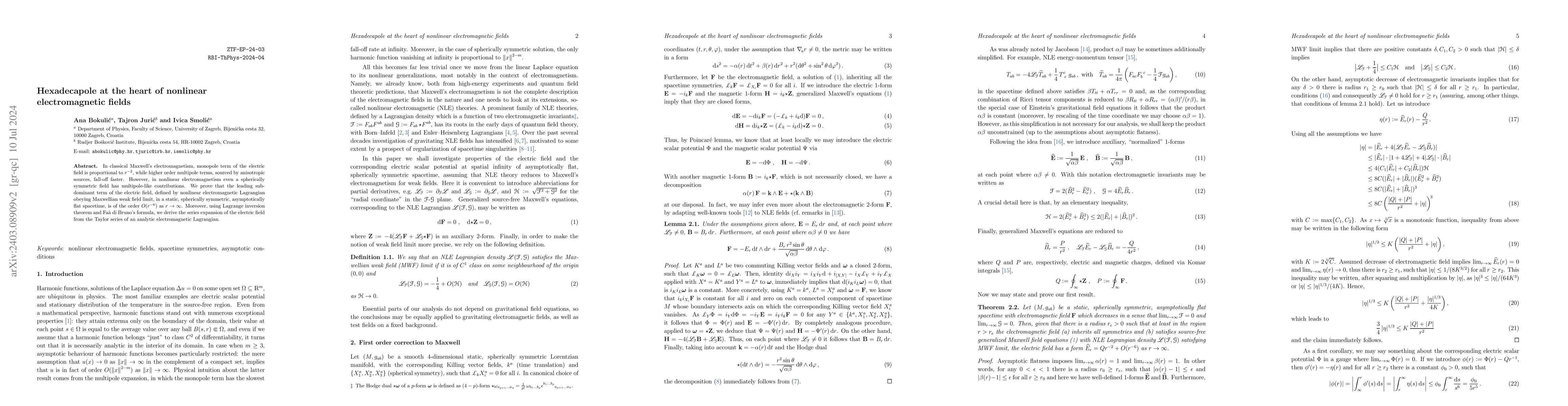 Thumbnail for Hexadecapole at the heart of nonlinear electromagnetic fields