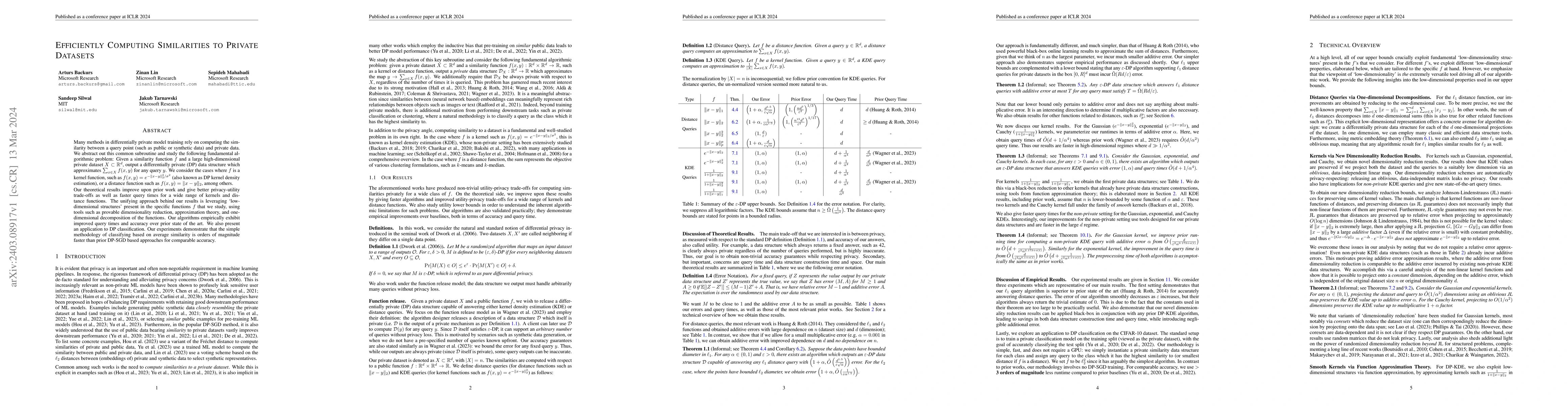 Thumbnail for Efficiently Computing Similarities to Private Datasets