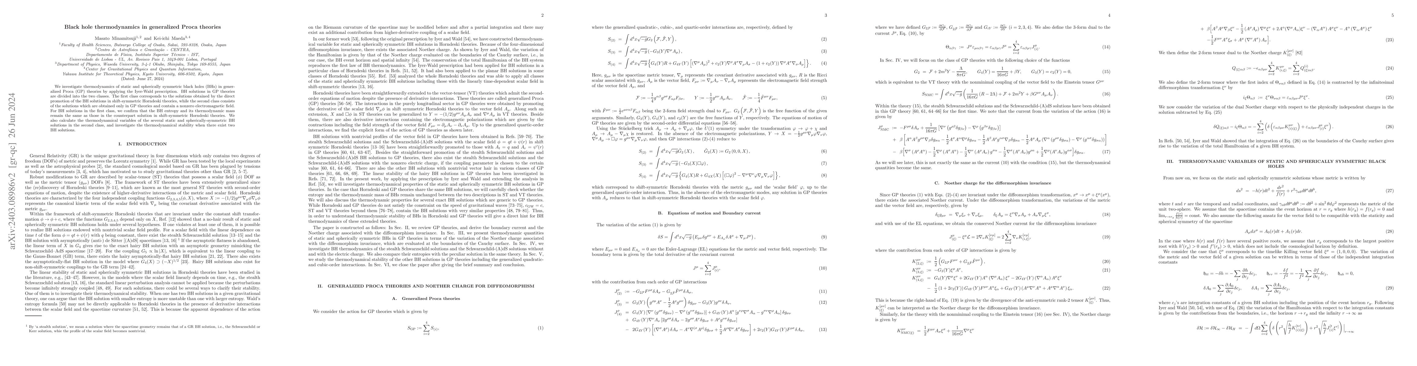 Thumbnail for Black hole thermodynamics in generalized Proca theories