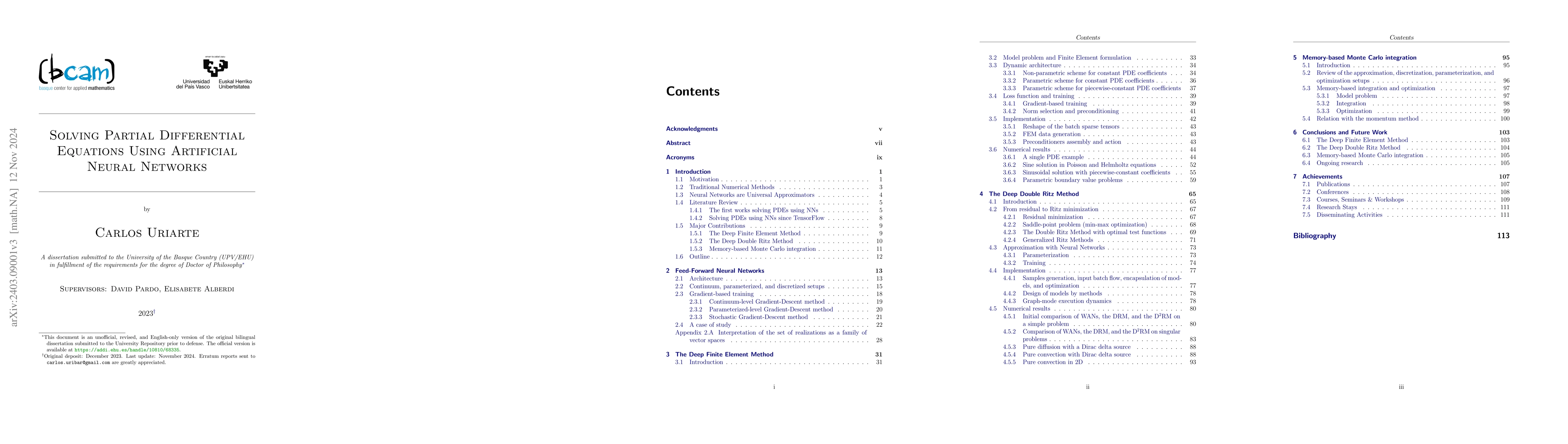 Thumbnail for Solving Partial Differential Equations Using Artificial Neural Networks