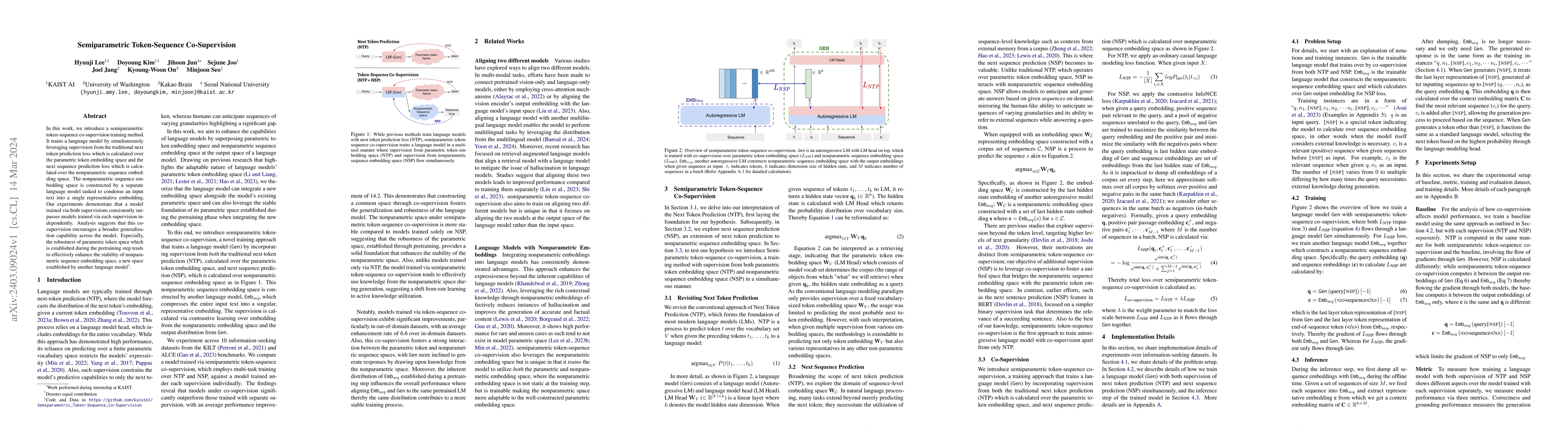 Thumbnail for Semiparametric Token-Sequence Co-Supervision