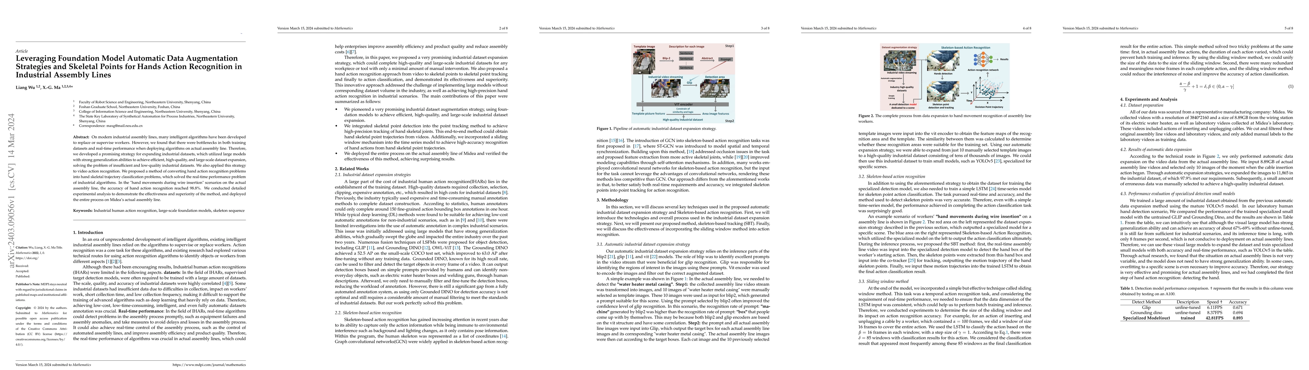 Thumbnail for Leveraging Foundation Model Automatic Data Augmentation Strategies and
  Skeletal Points for Hands Action Recognition in Industrial Assembly Lines