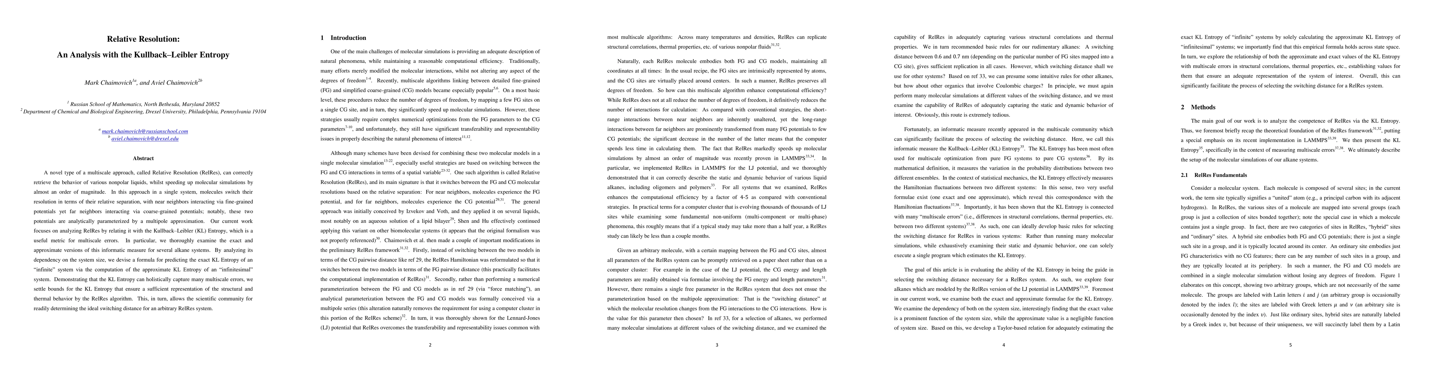 Thumbnail for Relative Resolution: An Analysis with the Kullback-Leibler Entropy