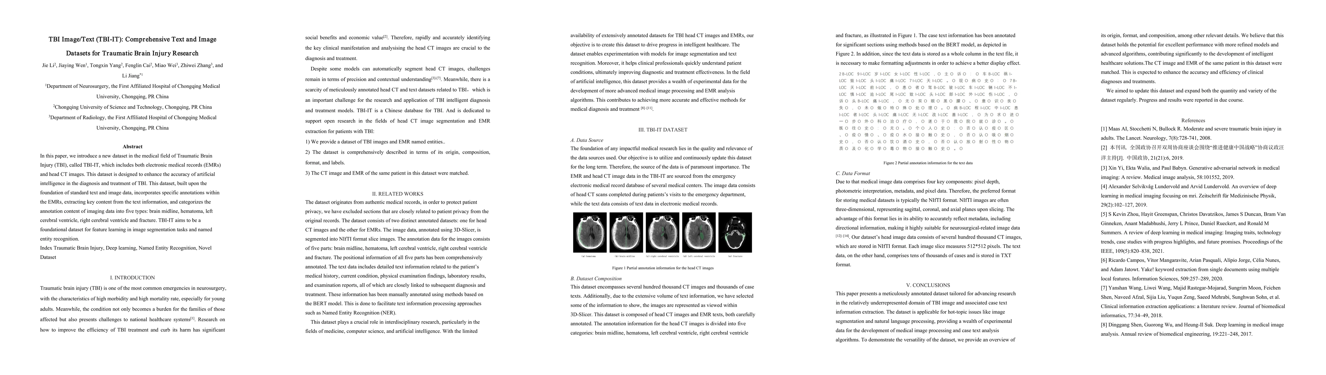 Thumbnail for TBI Image/Text (TBI-IT): Comprehensive Text and Image Datasets for
  Traumatic Brain Injury Research