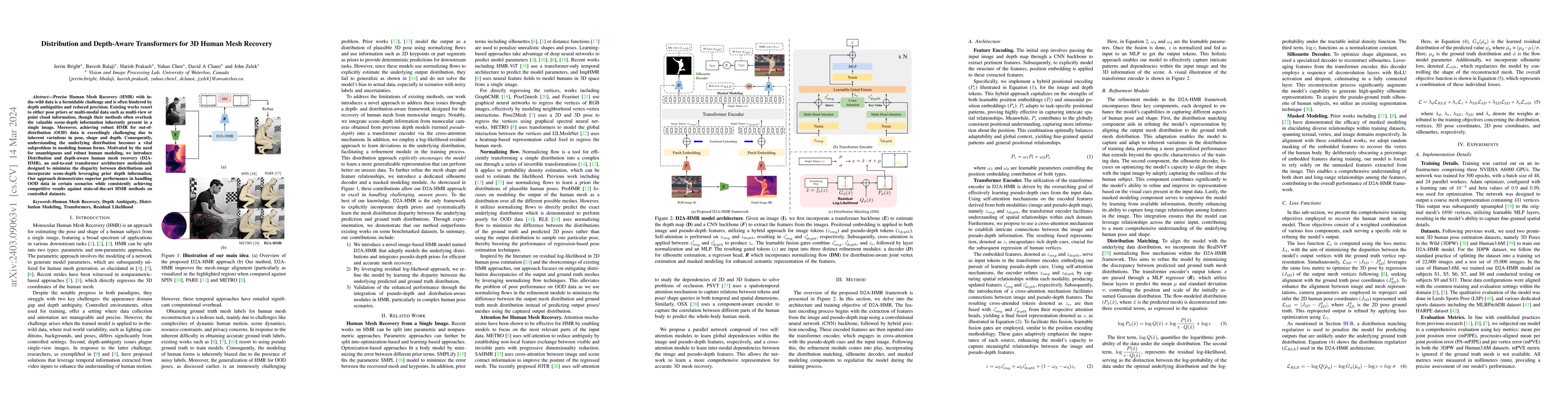 Thumbnail for Distribution and Depth-Aware Transformers for 3D Human Mesh Recovery