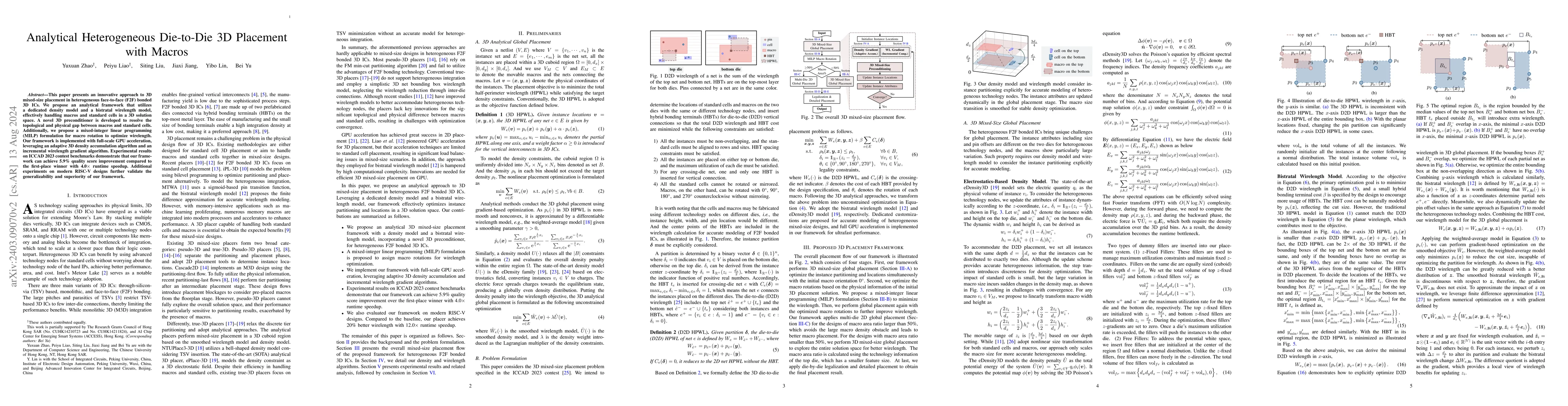 Thumbnail for Analytical Heterogeneous Die-to-Die 3D Placement with Macros
