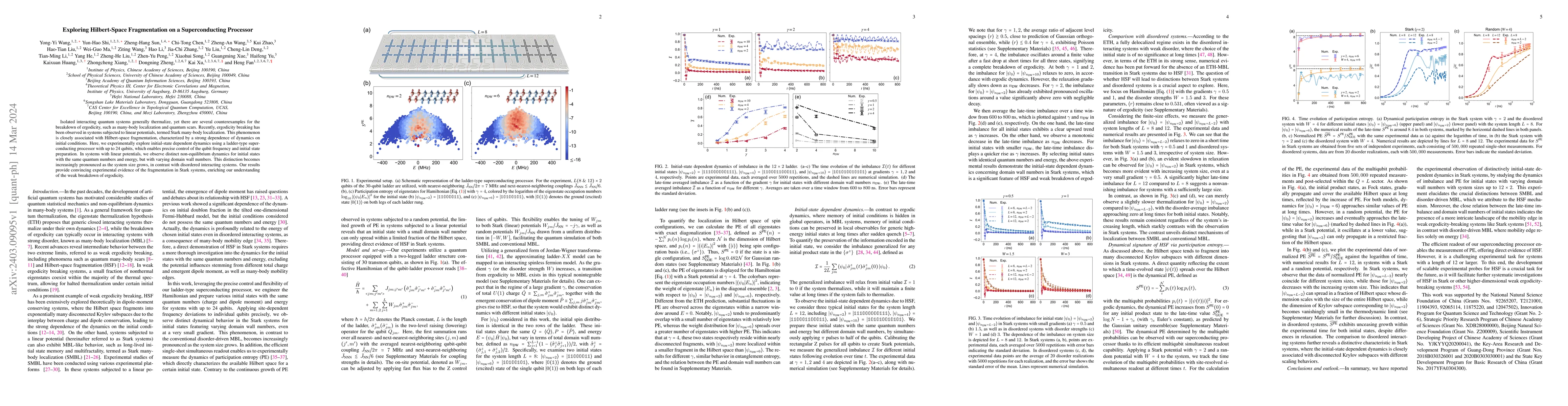 Thumbnail for Exploring Hilbert-Space Fragmentation on a Superconducting Processor