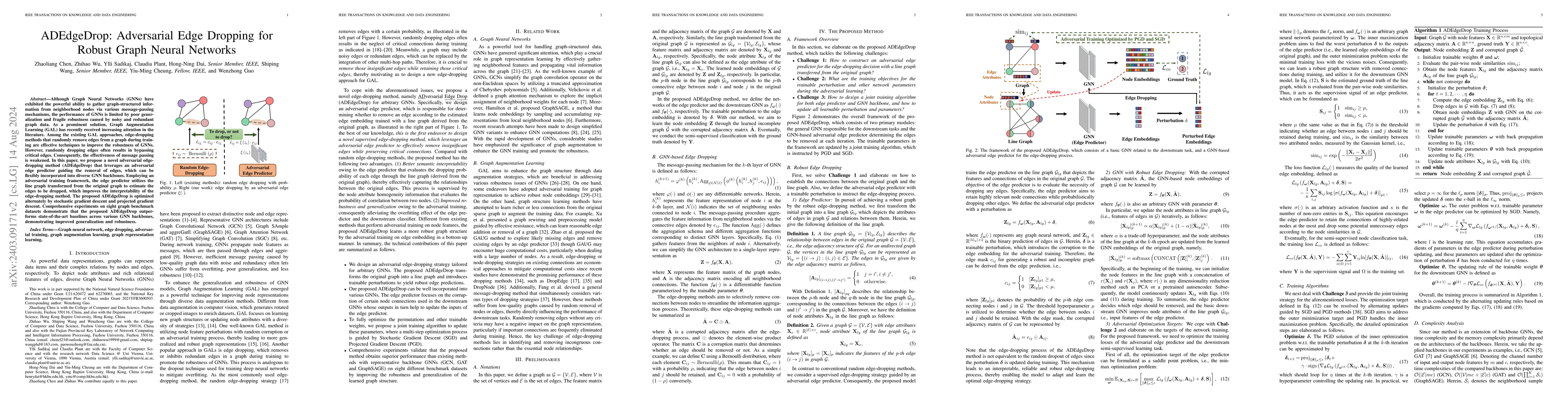 Thumbnail for ADEdgeDrop: Adversarial Edge Dropping for Robust Graph Neural Networks