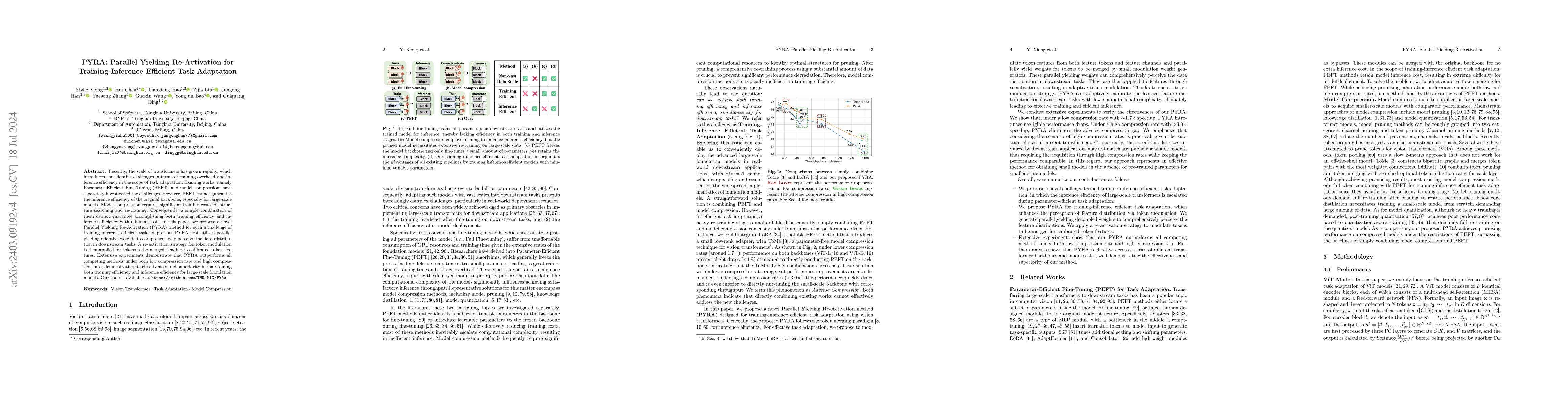Thumbnail for PYRA: Parallel Yielding Re-Activation for Training-Inference Efficient
  Task Adaptation